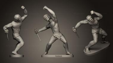 Figurines of people tarzan 3d model
